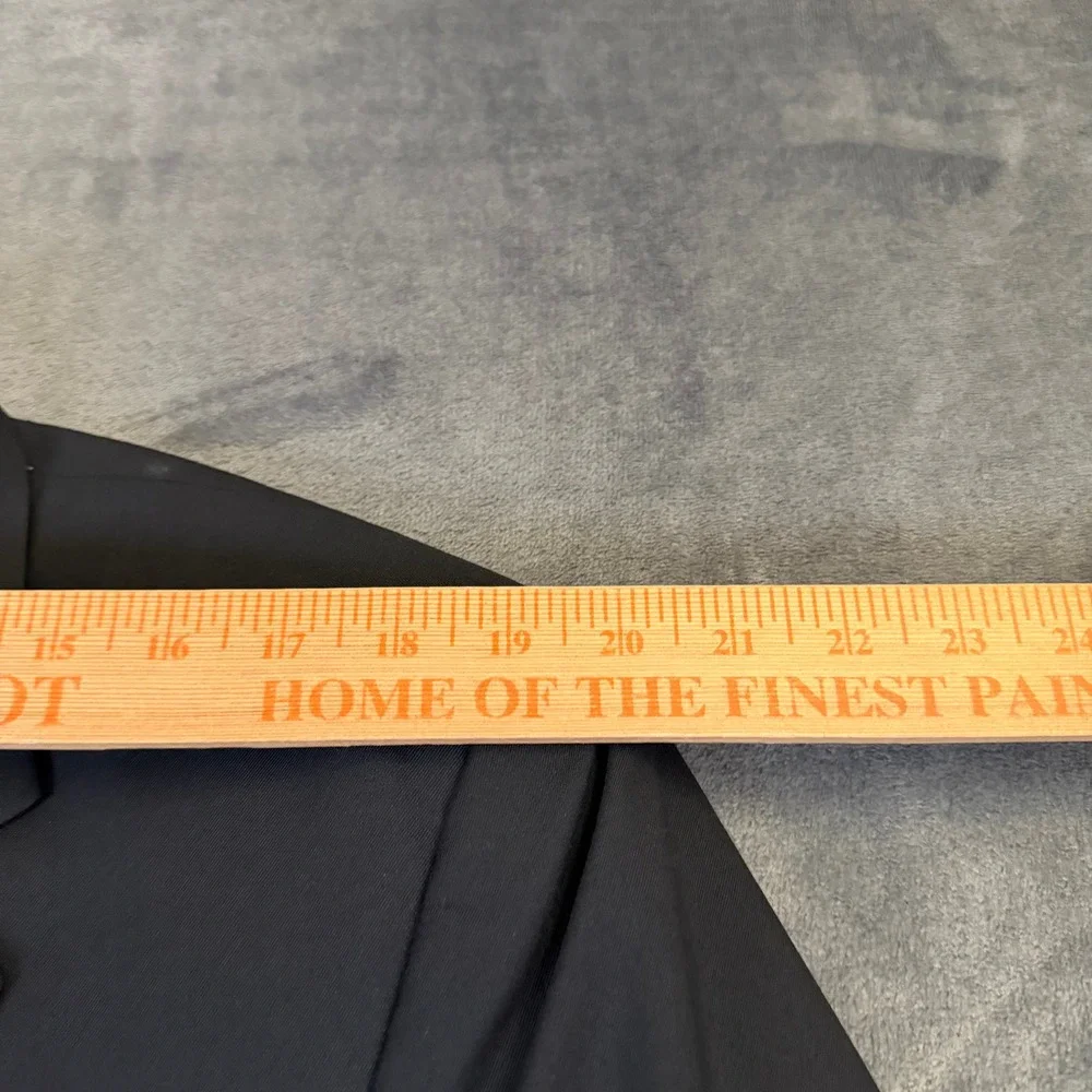 Jos A Bank Two Button Blazer Suit Jacket Mens 43 Regular Black Wool